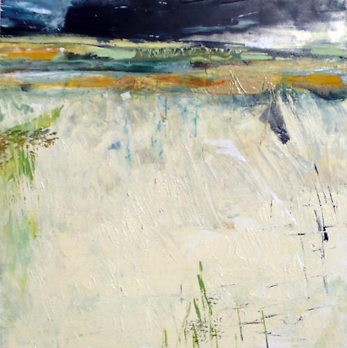 Bunny Harvey, 2009
 Early Storm , oil on panel
8" x 8"