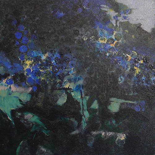 Bunny Harvey, 2004
 Moonbathed , oil on canvas
8" x 8"