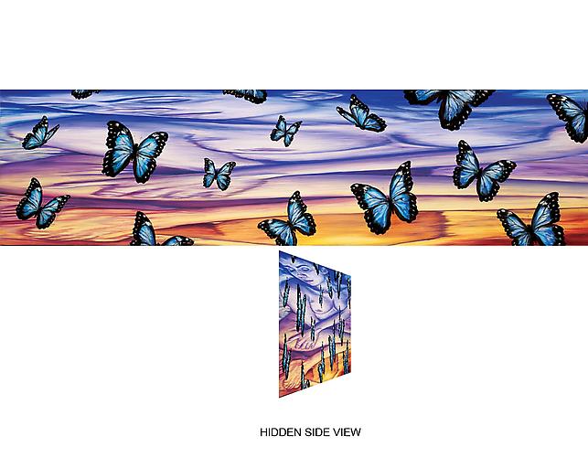 METAMORPHOSIS
Oil on canvas
10.5 x 42 inches