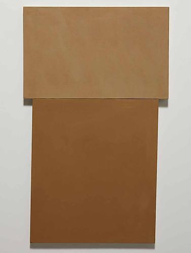 Richard Tuttle, 1964
Light Brown, Dark Brown
Acrylic on canvas.
124.8 x 76.5 cm.