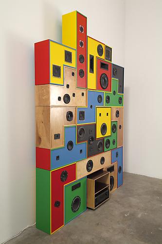 Chris Beas
"Dorodnicyn Audio Centre of the Academy of Science of the USSR Sound System", 2007
Wood, paint, woofers, tweeters, mid-range drivers, crossovers
100 x 80 inches