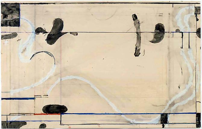 Richard DIEBENKORN
Untitled, 1986
Gouache, crayon and collage on paper
24 x 37 inches