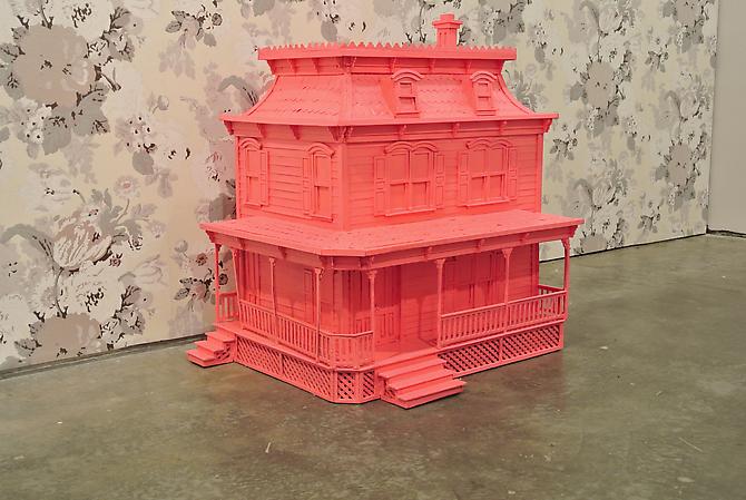  Dollhouse (Lover’s Home 1) , 2012
Acrylic on wood
28 x 25 x 19 inches