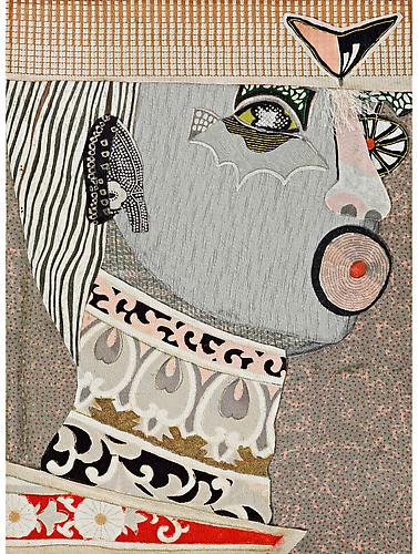 The Mocambo Suite (Superstition), 2011
vintage kimono silks
13 x 9 inches