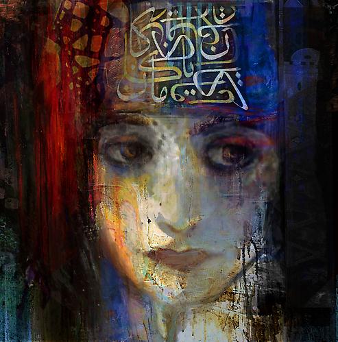 Damascus Queen #2 (2012)  -  SOLD 
Mixed Media on Canvas
48 x 48 "