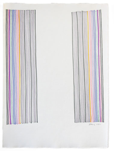 Gene Davis
Untitled Drawing, 1981
Marker on paper
17.5 x 12.25 inches