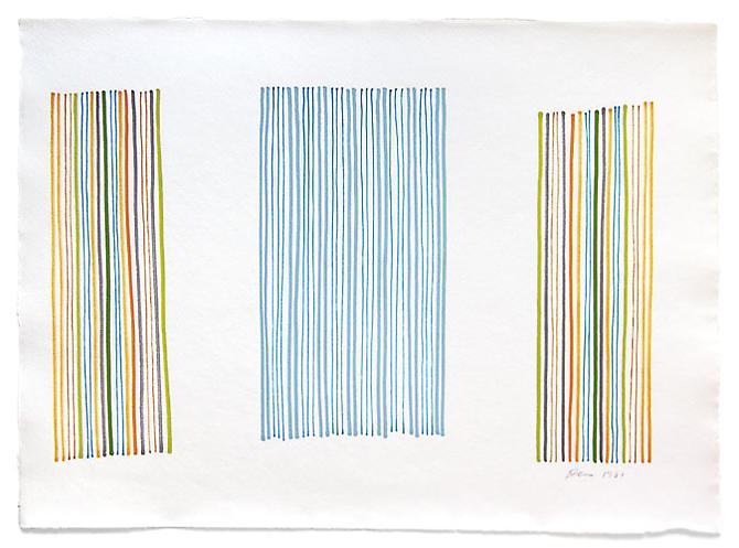 Gene Davis
Untitled Drawing, 1981
Marker on paper
12.25 x 17.5 inches