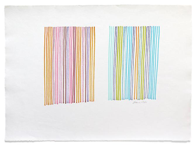 Gene Davis
Untitled Drawing, 1981
Marker on paper
12.25 x 17.5 inches