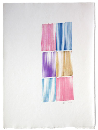 Gene Davis
Untitled Drawing, 1981
Marker on paper
17.5 x 12.25 inches