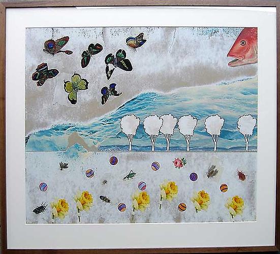 Varujan Boghosian, 2007
 Deluge , collage
33.25" x 28"
