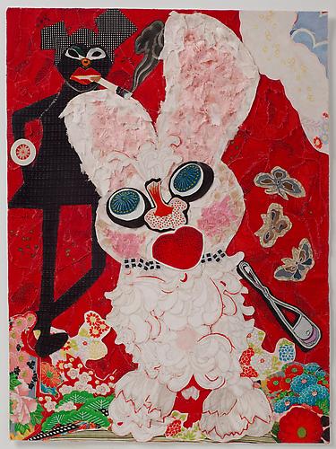 Minnie Crack, 2011
vintage kimono silks
16 x 11 inches