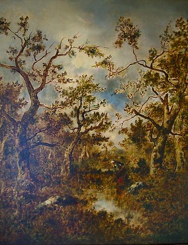 Wood Gathering in Forest Clearing
Oil on panel, 22 x 18 inches (35 x 32 framed)
Signed lower right: Diaz
Price upon request