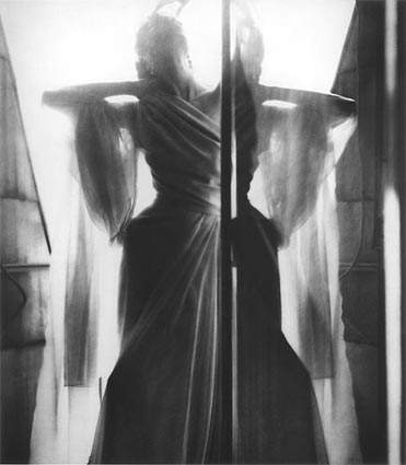 Dinner at Nine: Barbara Mullen in a dress by Piguet, Paris
1949
gelatin silver print