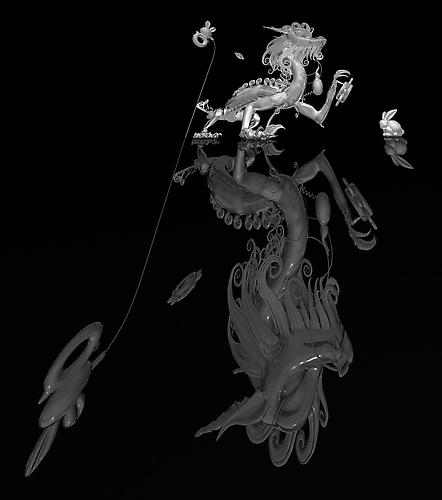 Dragon YONG, frost
C print, 63.6 x 72 inch