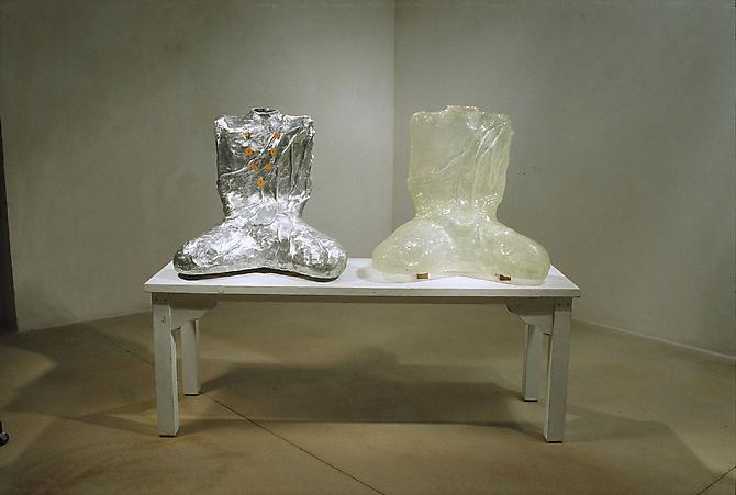 Dreaming of Immortality, 2006
cast aluminum, fiberglass, powder coated steel, sterling silver and wood
59 x 74 x 24 inches