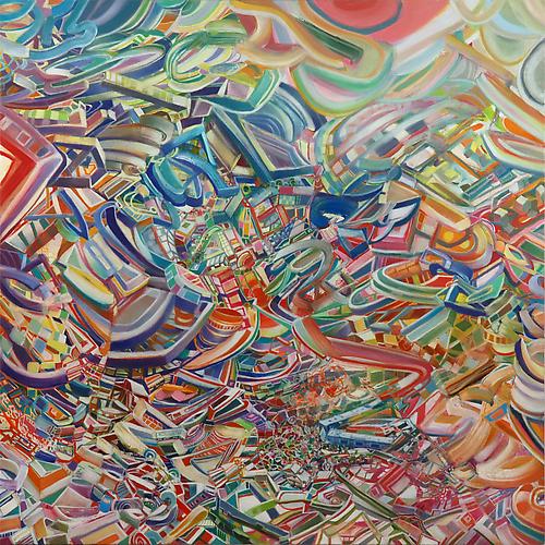 Trains, 2011
Oil paint on panel
24 x 24 inches