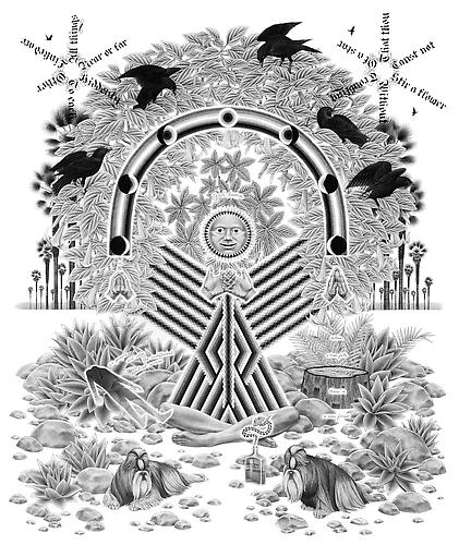 Eric Beltz, Buddha Zodiac (2011)
Graphite On Bristol
29h x 23w in (73.66h x 58.42w cm)