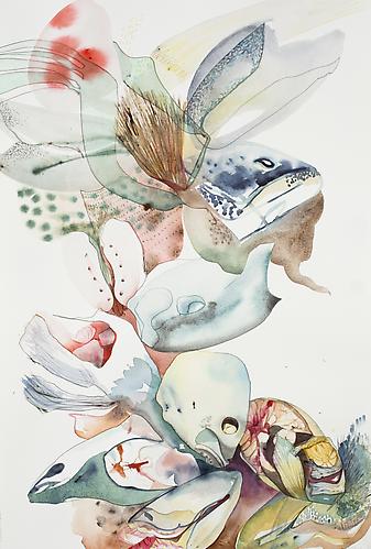 Emilie Clark, Untitled (EHR 32) from Sweet Corruptions (2011)
Watercolor, graphite on paper
22h x 15w in (55.88h x 38.1w cm)