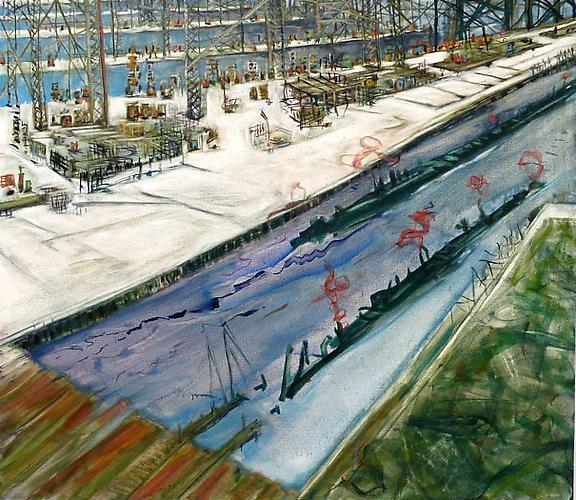 Judith Belzer, Edgelands #20 (2012)
Oil On Canvas
26h x 30w in (66.04h x 76.2w cm)