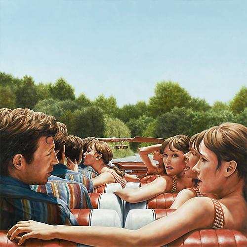 1961 Ford Galaxie 500 Sunliner (Pierrot Le Fou), 2010  
Oil on canvas 
48 x 48 inches