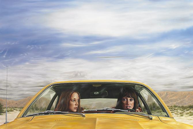 1973 Ford Pinto with Tanguy Sky (3 Women), 2011  
Oil on canvas 
40 x 60 inches