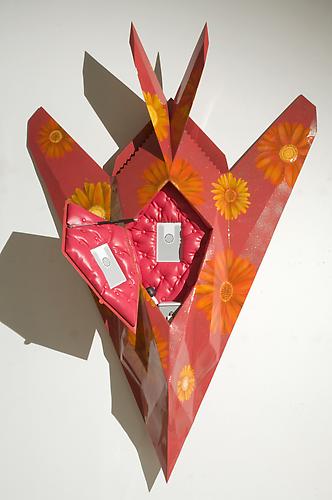Erika Wanenmacher 'My Trick Ride', 2007 fabricated steel, automotive paint, vinyl upholstery & mp3 audio system 93 x 64 x 20 inches