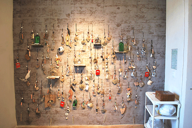 Erika Wanenmacher 'Spell Wall', 2010 various handcrafted amulets & talismans
