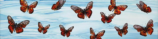 Robert Sean Coons
Flutter-By, 2008
Oil on canvas
7.75 x 30 inches