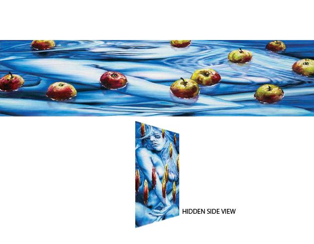 FORBIDDEN FRUIT
Oil on canvas
6 x 24 inches