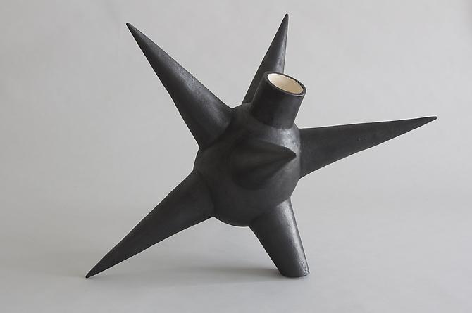 Julia Mandle
Fallen Star Pinata   2011
Ceramic, sugar and graphite
22 x 22 x 19 in. / 55.9 x 55.9 x 48.3 cm.