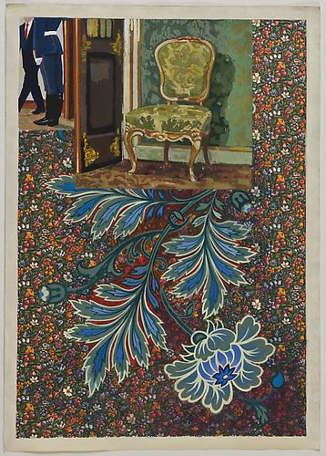 Anda Dubinskis
 Florid , 2009
gouache on paper, 19 x 15 inches
Listing #1