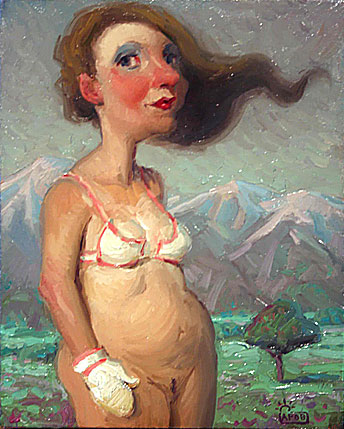 Andrew Foster, Snowcaps
Oil on canvas over panel
10 x 8 inches
