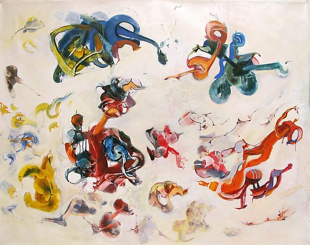 Nancy H. Taplin
 Gossip , 2011
oil on linen, 40.5 x 51 inches
Listing #14