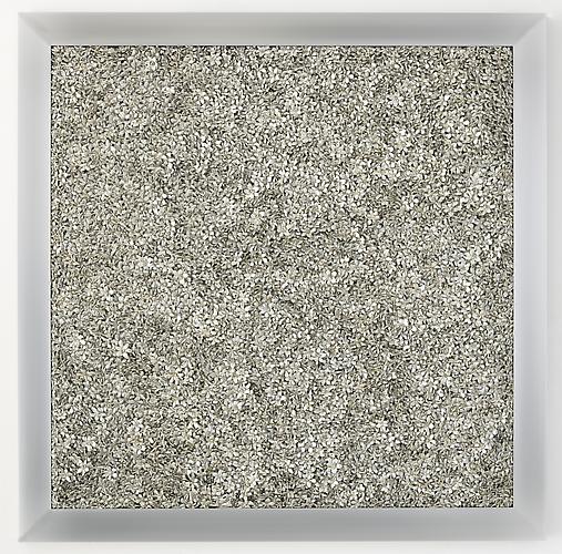 Gates of Narcissus: Motherboard 1, 2012
Steel, cast metal, leather, in artist’s frame
71 x 71in / 180 x 180 cm