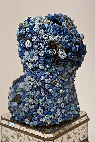 What's Her Face Series, "Blue Torso", 2012
Terracotta, porcelain, epoxy
27 x 13 x 14.5 inches