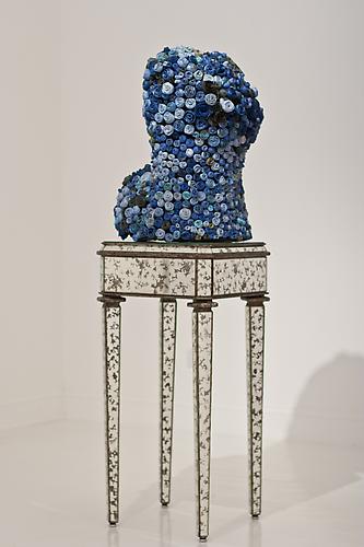 What's Her Face Series, "Blue Torso", 2012
Terracotta, porcelain, epoxy
27 x 13 x 14.5 inches