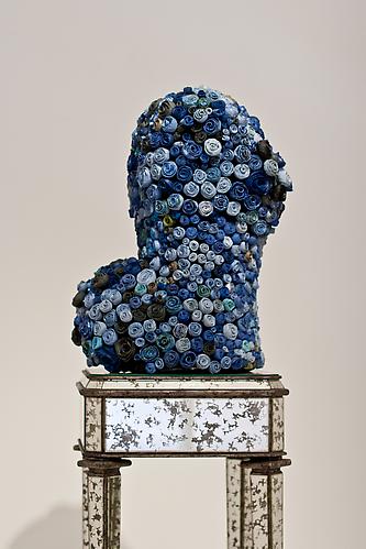 What's Her Face Series, "Blue Torso", 2012
Terracotta, porcelain, epoxy
27 x 13 x 14.5 inches