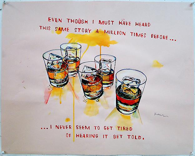  Greatest Story Ever Told , 2011
Ink and bleach on paper
25 ¾ x 25 ½ inches