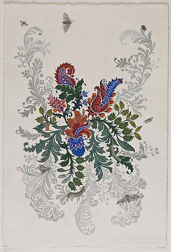 Anda Dubinskis
 Grey Moth , 2010
gouache on paper, 22 x 15 inches
Listing #3