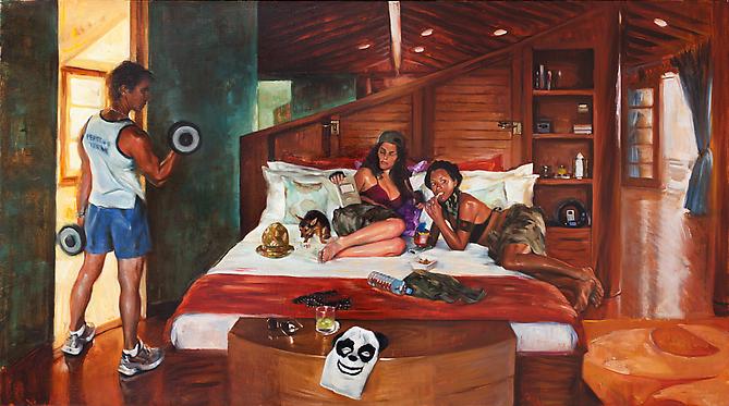 Guerrilla Boot Camp, 2009
Oil on linen
20 x 36 inches