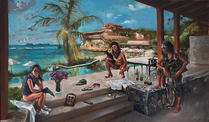 Guerrilla Villa, 2008-2009
Oil on linen
20 x 34 inches