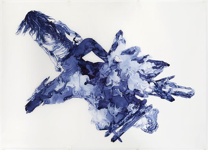 Wulfenite, 2012
Ink on drafting film
84 x 60 inches