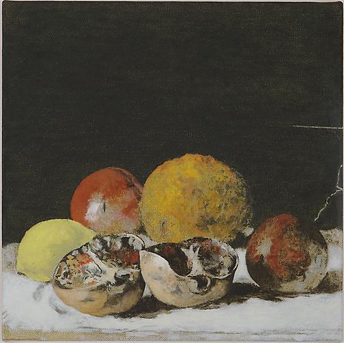  A Still Life with Pomegranate , 2012
Oil on linen
12 x 12 inches