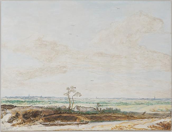  Panorama with a Road Along a Waterway , 2013
Oil on linen
13 x 10 inches