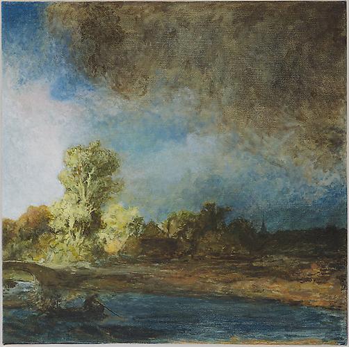  The Stone Bridge 
Oil on canvas
12 x 12 inches