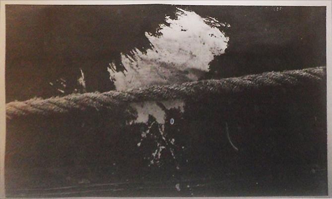 Dennis Hopper
Rope, 1988 
Silkscreen (silver) based on the photograph taken in 1961 
Image: 36 x 26.5 inches; Framed: 43.5 x 60.5 inches