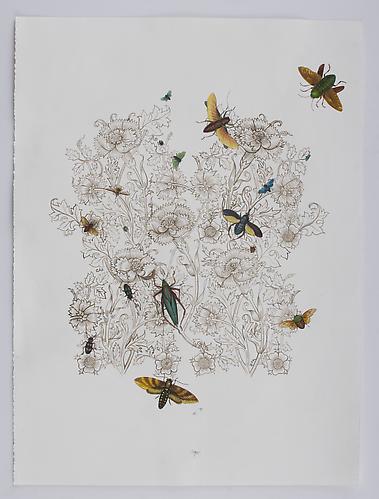 Anda Dubinskis
 Hoppers , 2010
gouache on paper, 30 x 22 inches
SOLD