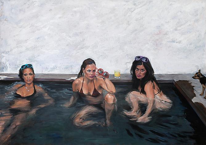 Hot Tub, 2012 
Oil on linen
28 x 40 inches