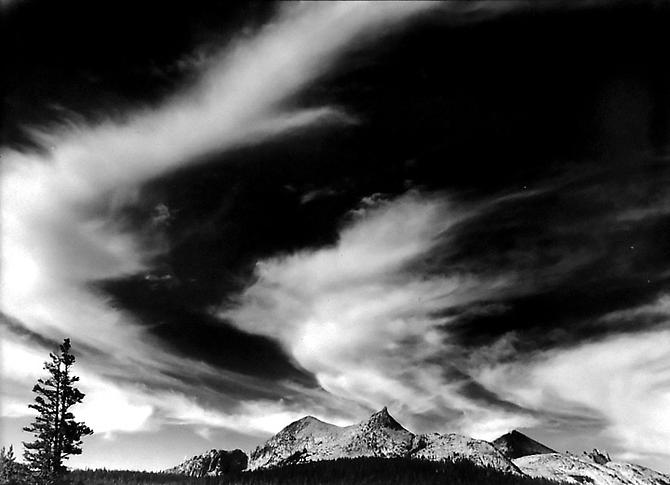 Cirrus Over Cathedral Peak, Tuolumne Meadows, Yosemite
1949
gelatin silver print