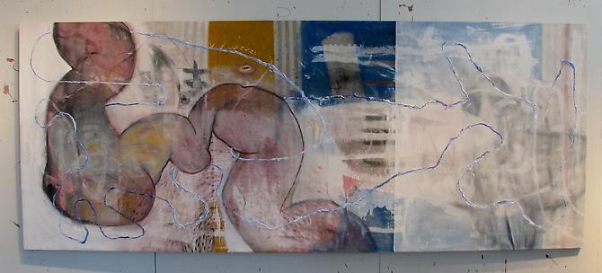  Ring Worm , 2011
Mixed media on sheet
48 x 120 inches